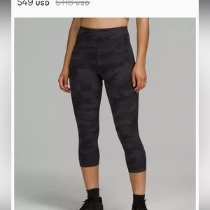 Lululemon Swift Speed Crop 21” Size 6